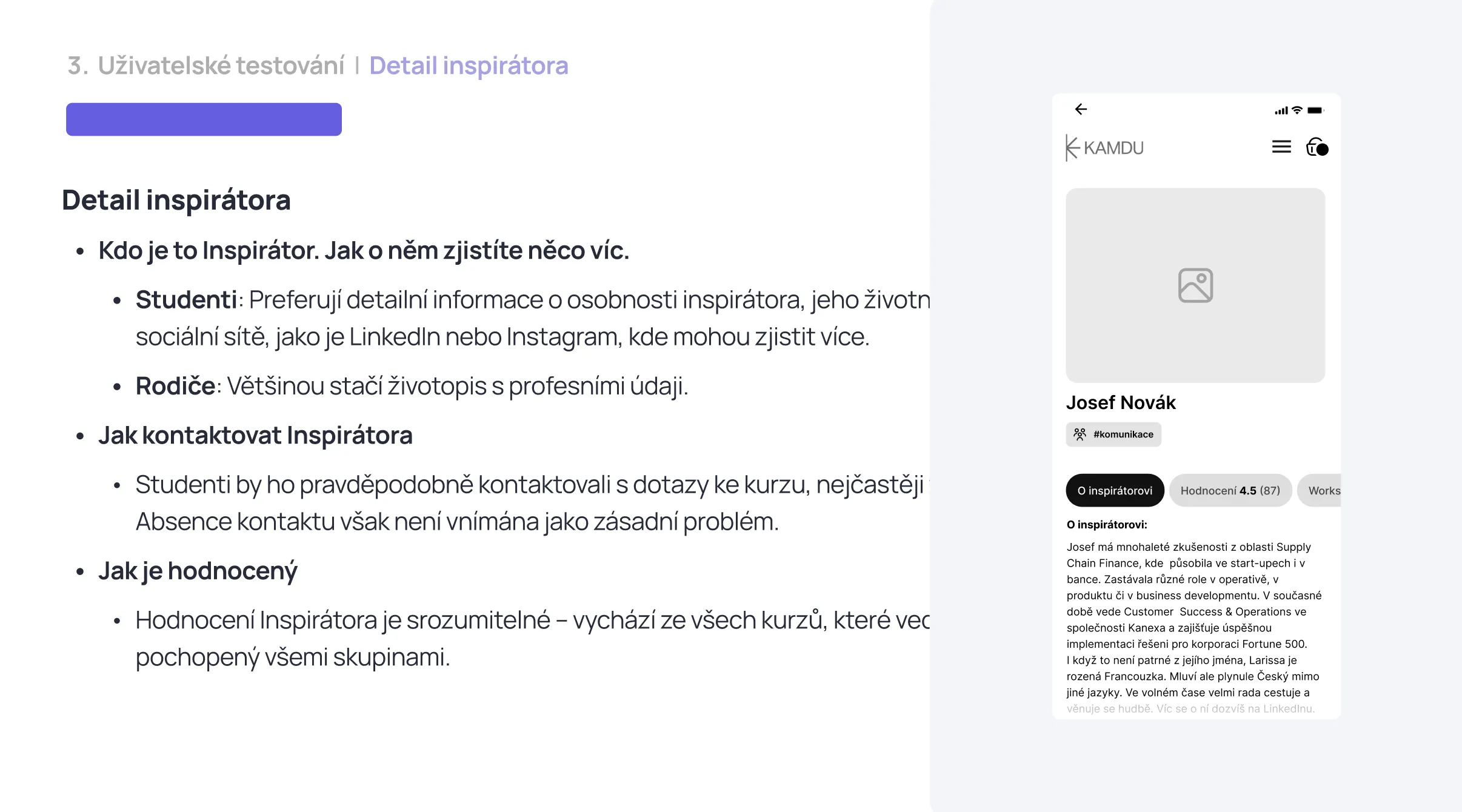 Průběžné prezentace výstupů klientovi