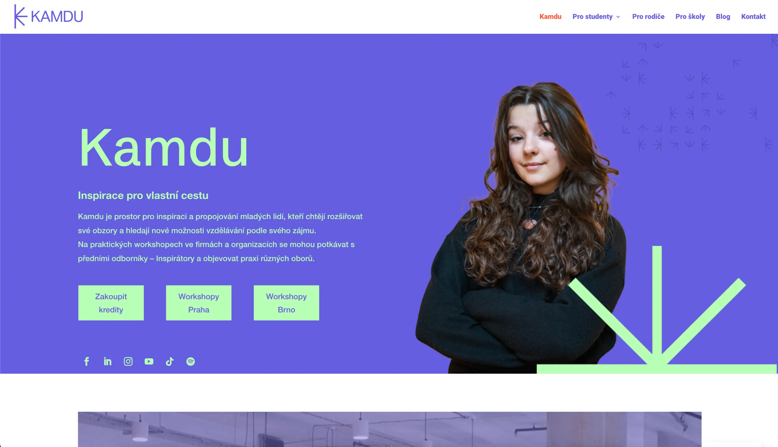 Kamdu: prezentační web