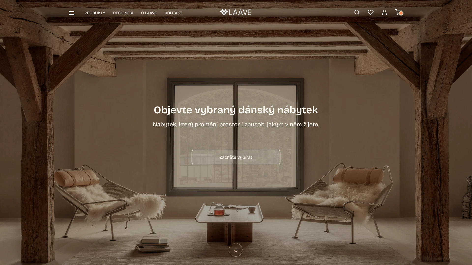 Homepage e-shopu LAAVE